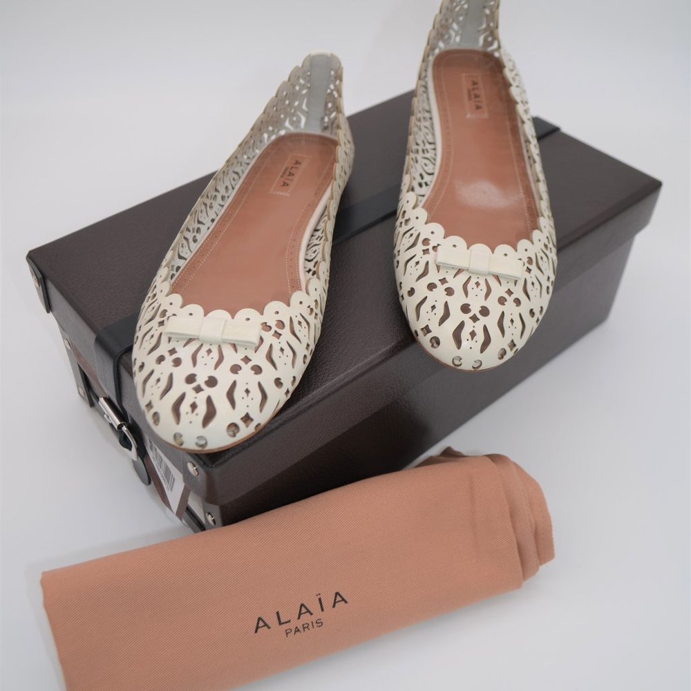 ALAIA Paris Ballerines Veau2 Verrerier2
